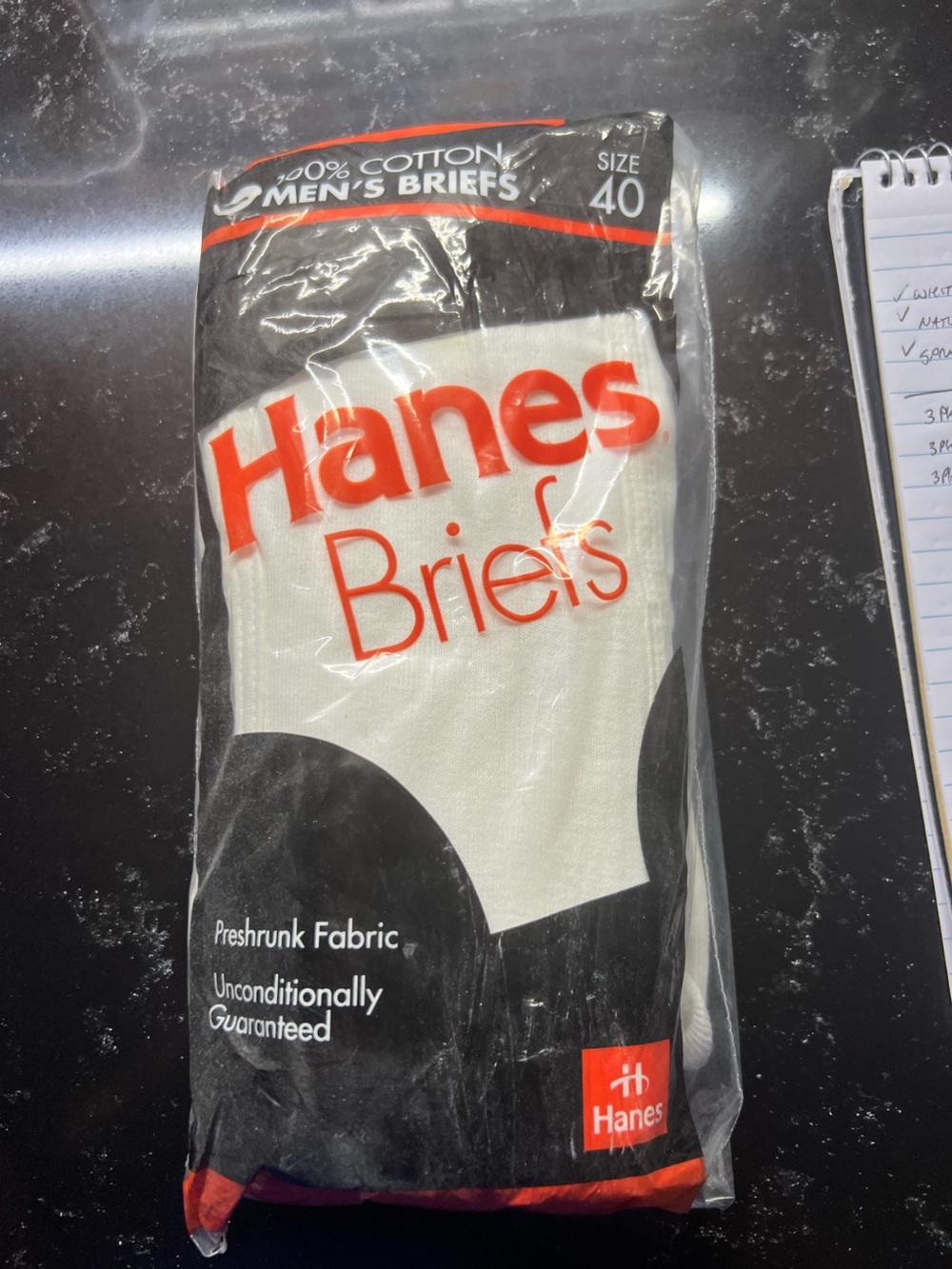 Vintage 1992 Hanes White Briefs 3 Pack